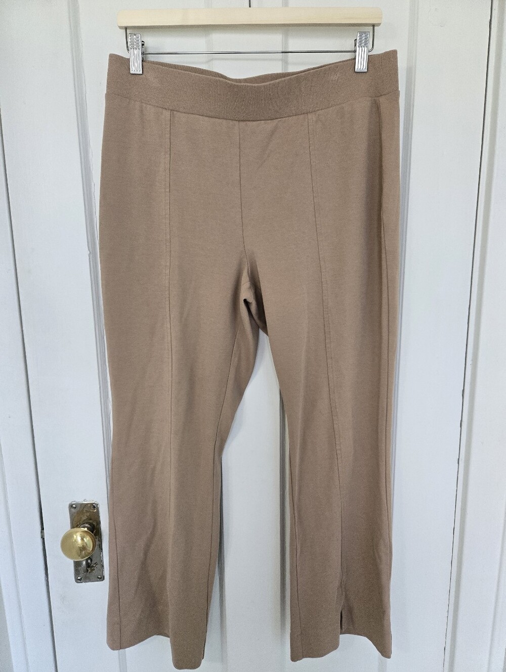 Haven Well Within Womens Flare Lounge Pants Size L Loungewear Camel Quiet Luxury
